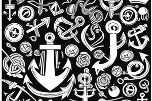 ship includes an anchor tattoo idea