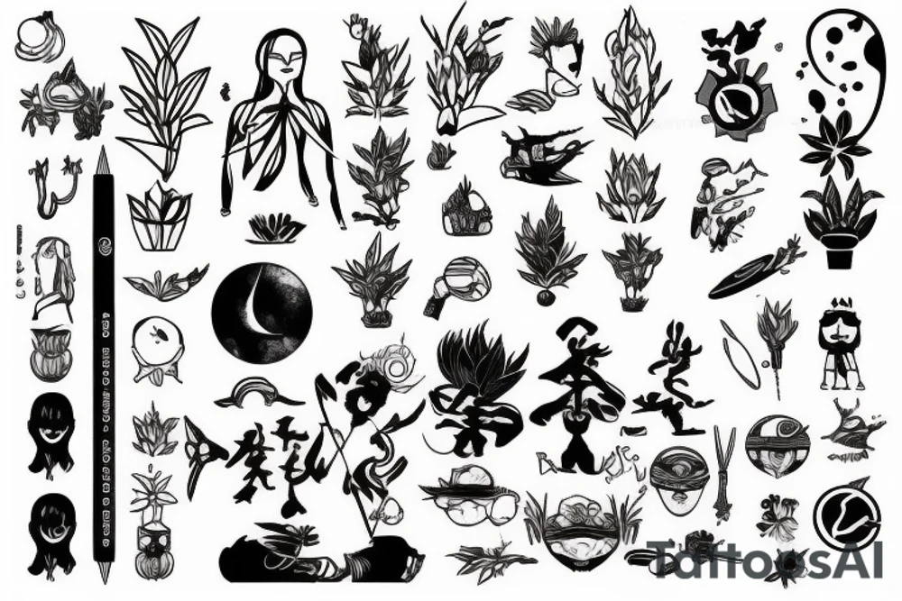 Plants, Athlete, Anime, Cooking, Space, Motivation, Ancient civilisation tattoo idea