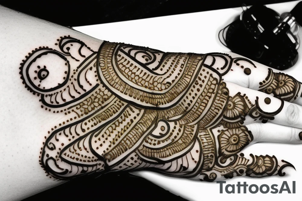 Mehndi hindu tattoo idea