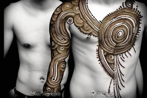 Mehndi hindu shiva tattoo idea