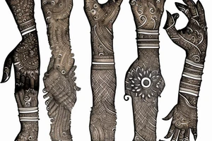 Mehndi hindu shiva tattoo idea