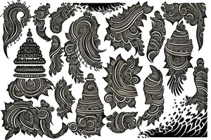 Mehndi hindu shiva tattoo idea