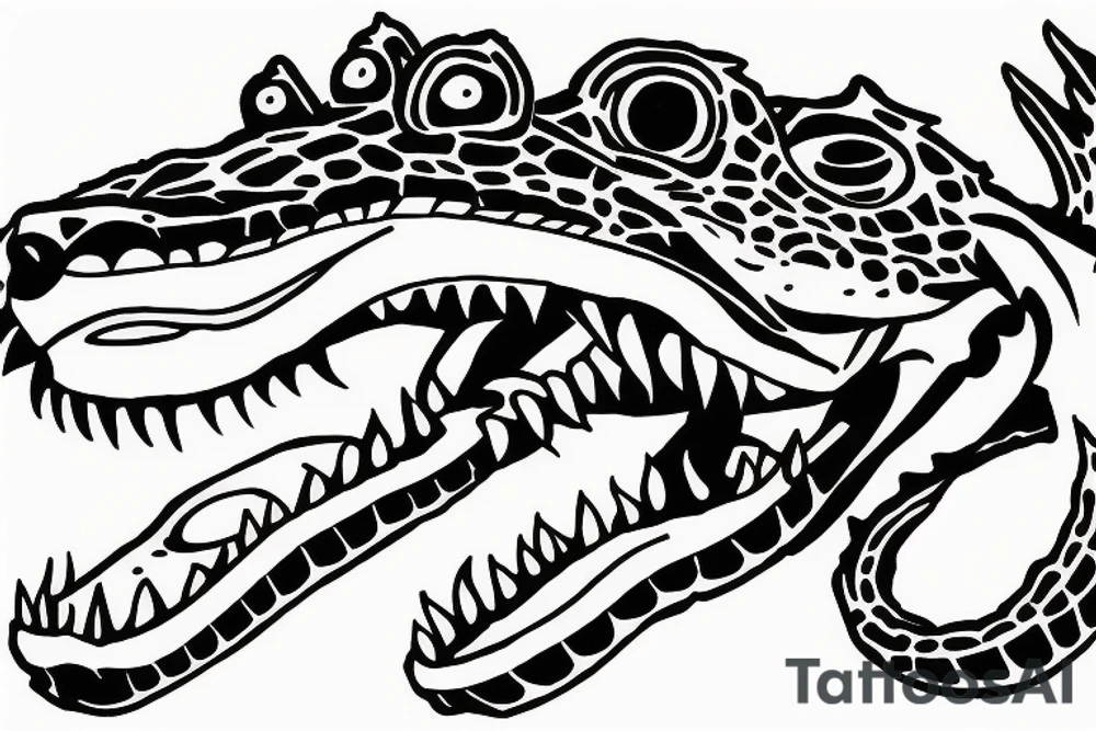 Gator Classy tattoo idea