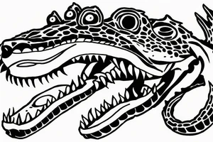 Gator Classy tattoo idea