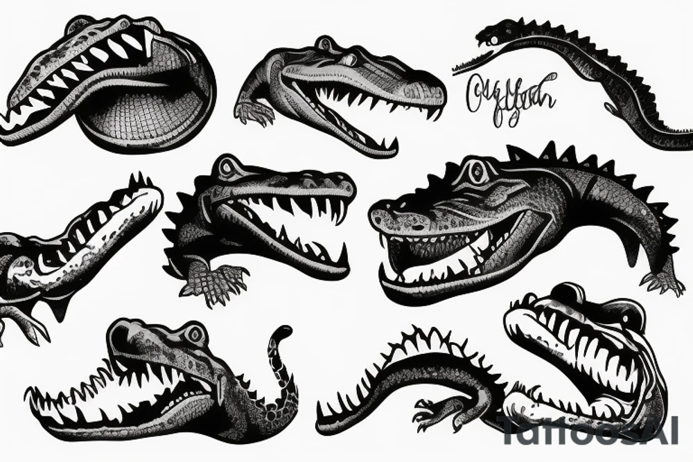 Gator Classy tattoo idea