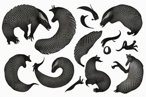 pangolin tattoo idea