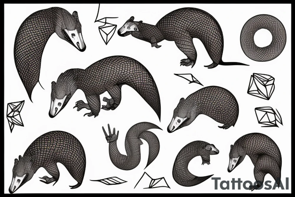 pangolin tattoo idea