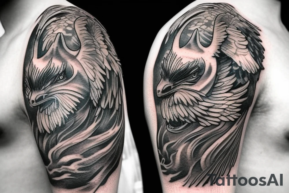 Griffin mythological creature tattoo idea