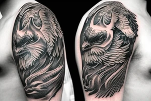 Griffin mythological creature tattoo idea