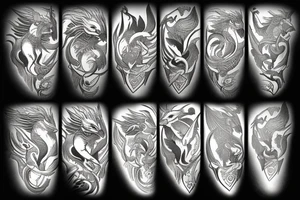 Griffin mythological creature tattoo idea