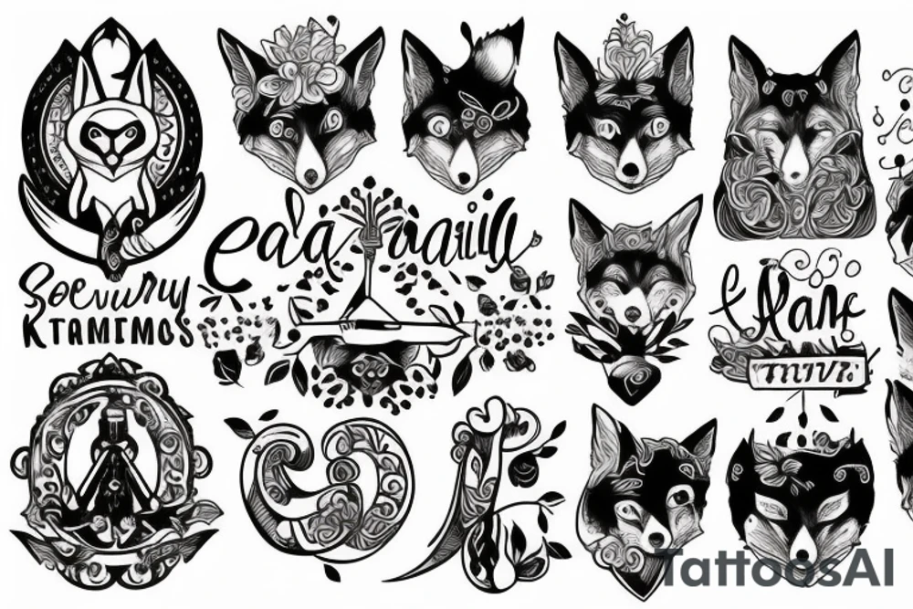 Equality, Karma, Tree, Fox, Sword tattoo idea