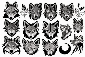 Furry Wolf tattoo idea