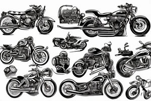Motorcycle tattoo idea