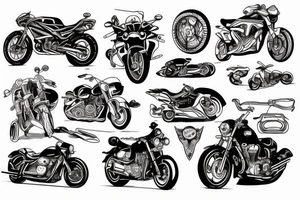 Motorcycle tattoo idea
