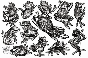 knight frog tattoo idea