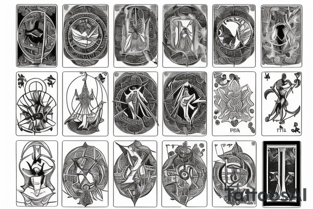 tarot cards tattoo idea