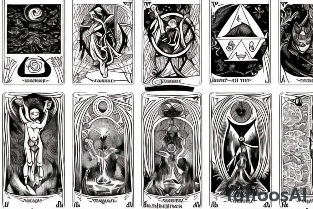tarot cards tattoo idea