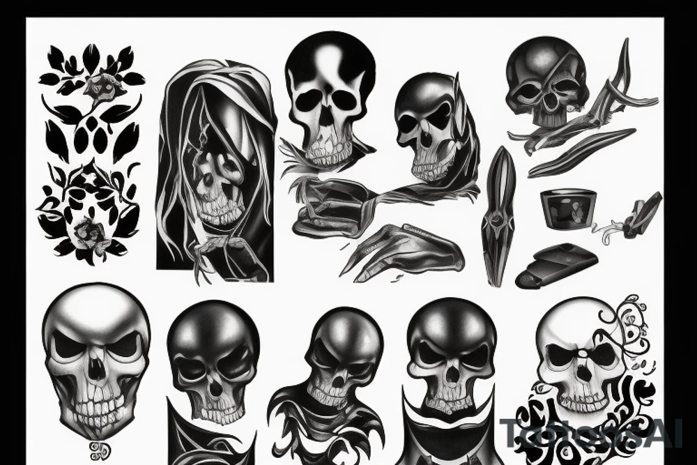 Sexy reaper tattoo idea
