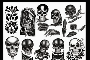 Sexy reaper tattoo idea