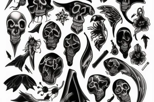 Sexy reaper tattoo idea