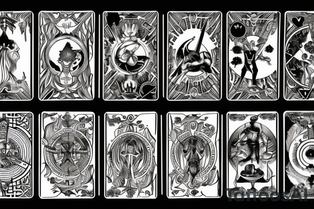 tarot cards tattoo idea