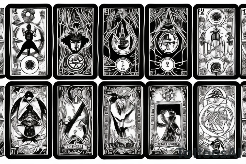 tarot cards tattoo idea