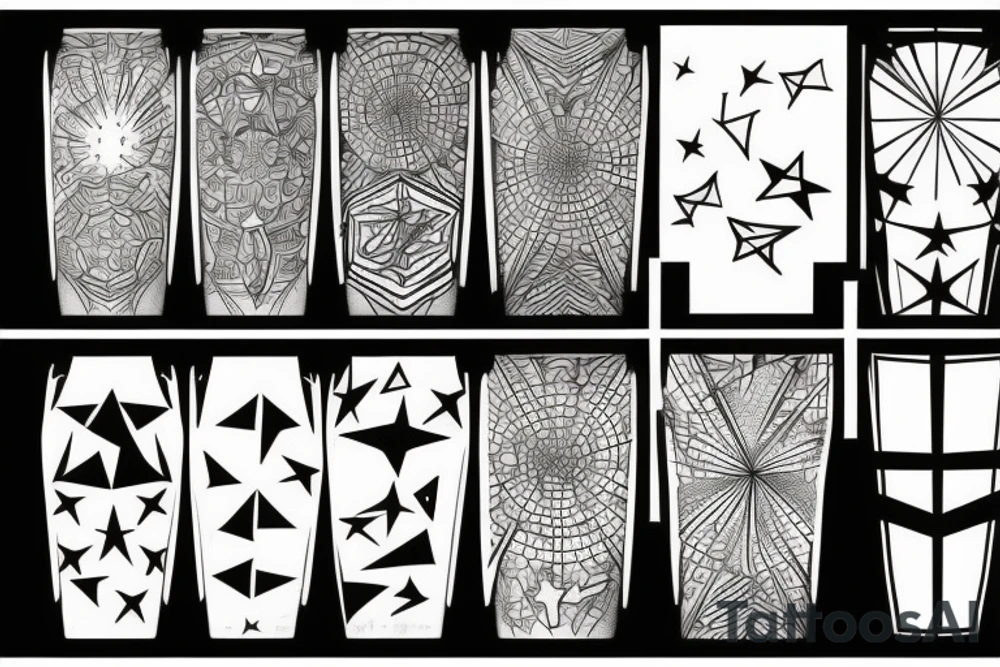 Stars on the sky tattoo idea