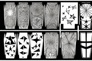 Stars on the sky tattoo idea