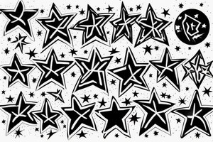 Stars on the sky tattoo idea