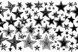Stars on the sky tattoo idea