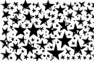 Stars on the sky tattoo idea