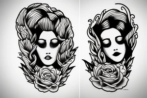 Ophelia drowning in water tattoo idea