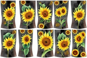 Tree of life sunflower mountain range surf tattoo idea