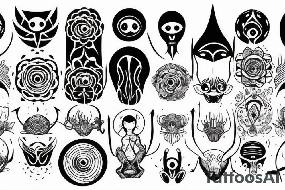 normal looking alien meditating that's symmetric and realistic tattoo idea normal looking alien meditating that's symmetric and realistic tattoo idea