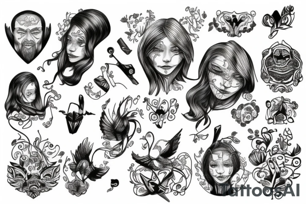 Nordic family tattoo idea