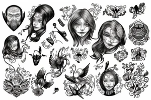 Nordic family tattoo idea