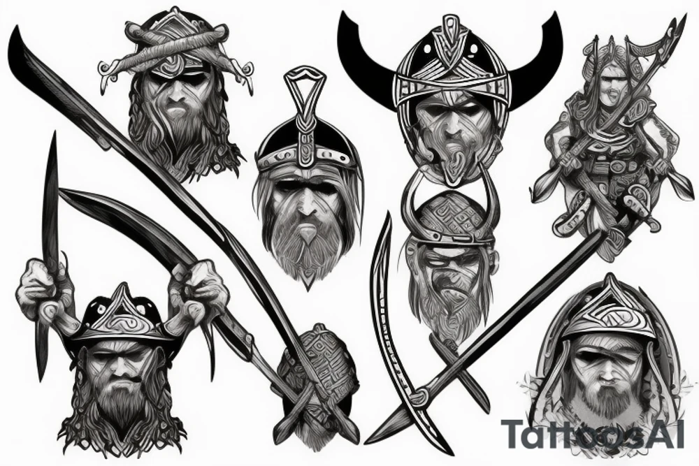 viking 
warrior tattoo idea