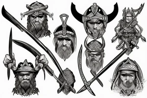 viking 
warrior tattoo idea