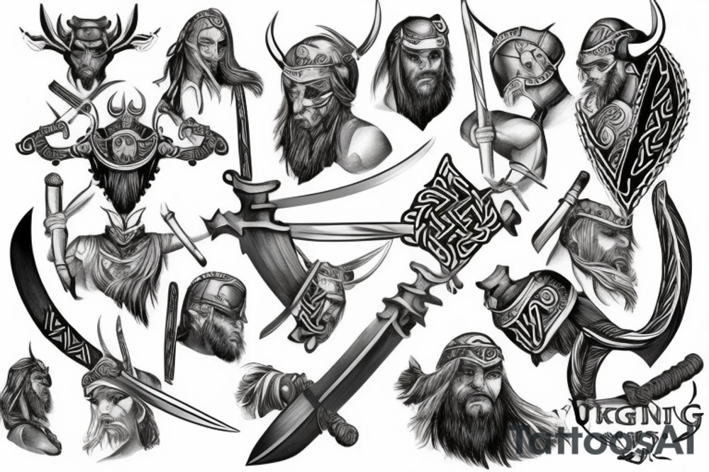 viking 
warrior tattoo idea