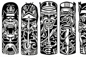 Samurai at peace tattoo idea