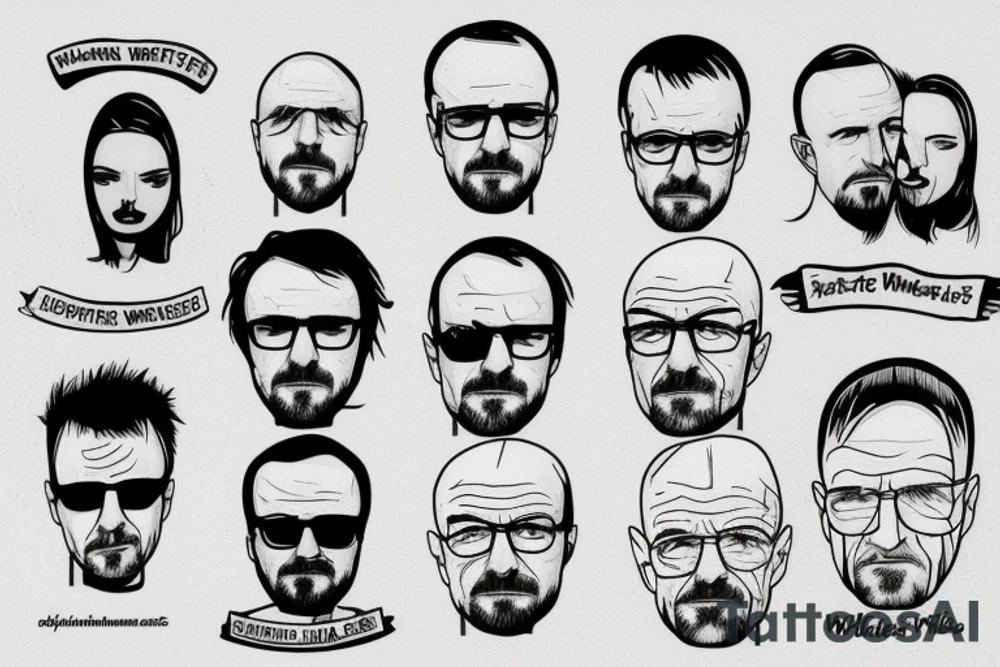 Walter white and Jesse pinkman tattoo idea