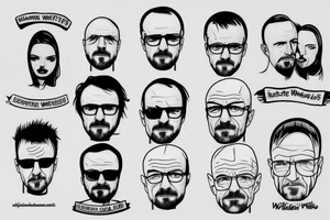 Walter white and Jesse pinkman tattoo idea