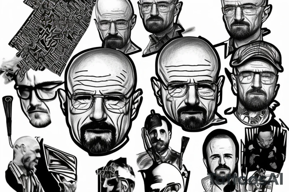 Walter white and Jesse pinkman tattoo idea