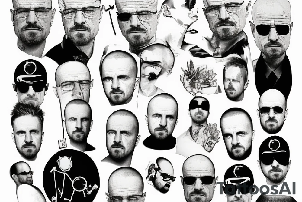 Walter white and Jesse pinkman tattoo idea