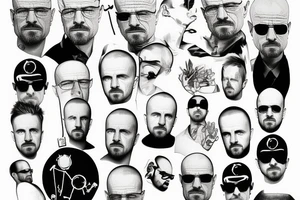 Walter white and Jesse pinkman tattoo idea