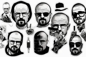 Walter white and Jesse pinkman tattoo idea