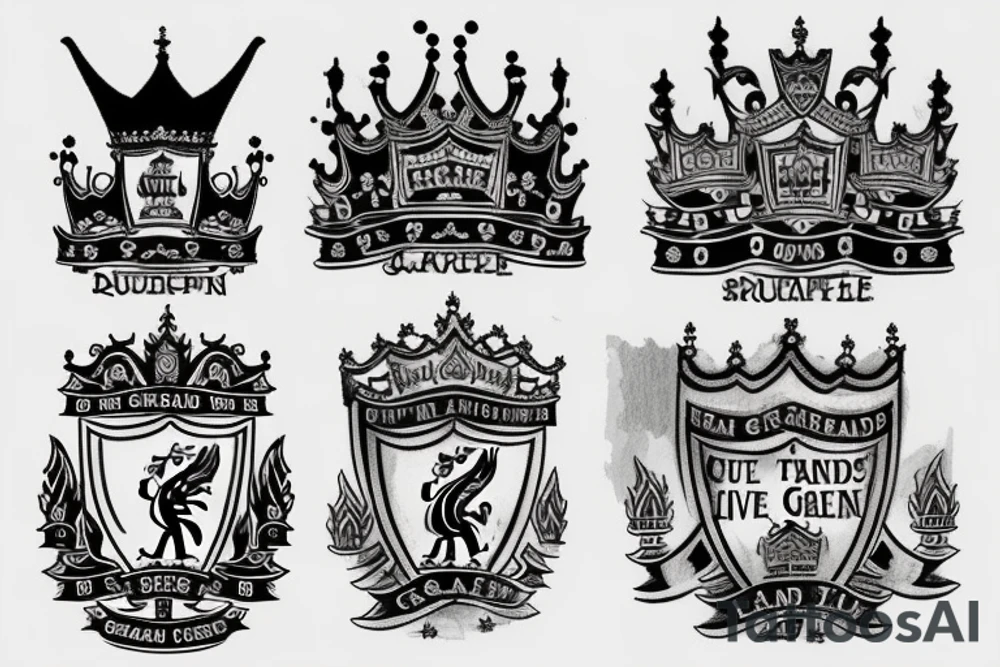 Queens guard and Liverpool and granddad tattoo idea