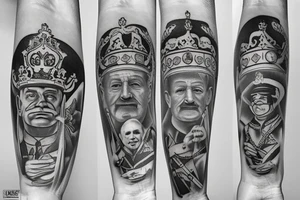Queens guard and Liverpool and granddad tattoo idea