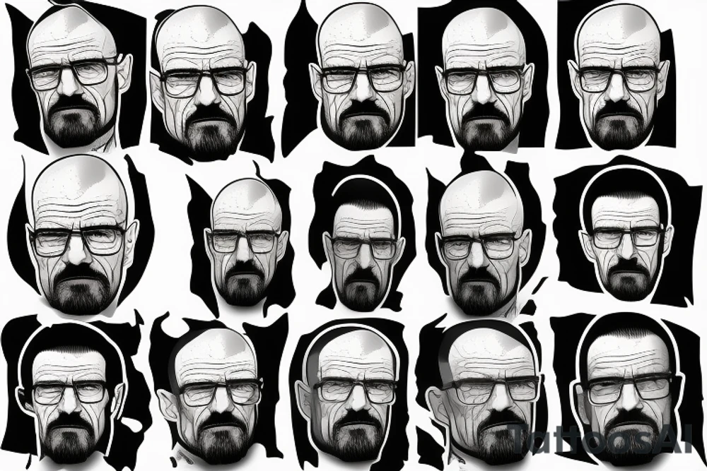 Walter white, posing tough tattoo idea