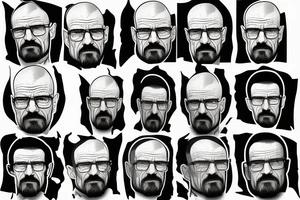 Walter white, posing tough tattoo idea